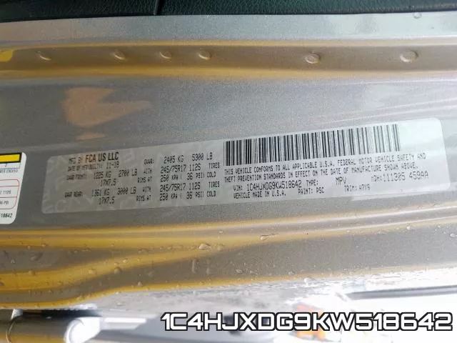1C4HJXDG9KW518642 фото 2