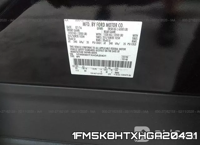 1FM5K8HTXHGA20431 фото 10