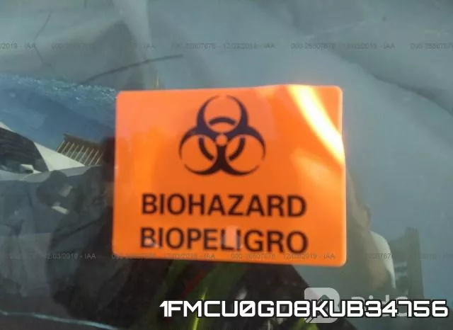 1FMCU0GD8KUB34756 фото 6