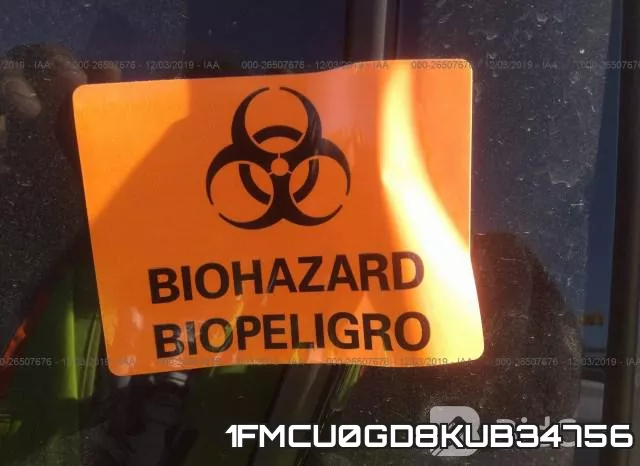 1FMCU0GD8KUB34756 фото 9