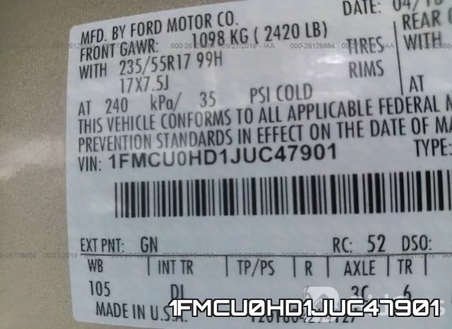 1FMCU0HD1JUC47901 фото 10