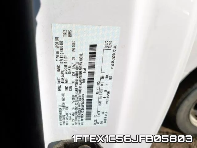 1FTEX1C56JFB05803 фото 2