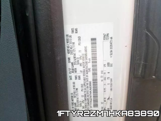 1FTYR2ZM7HKA83890 фото 2