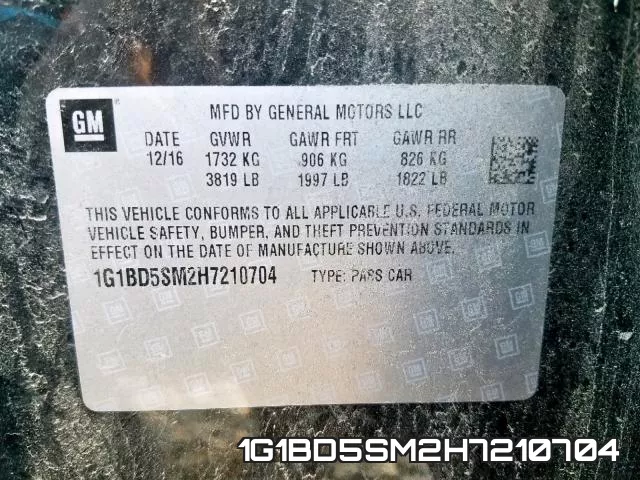1G1BD5SM2H7210704 фото 2