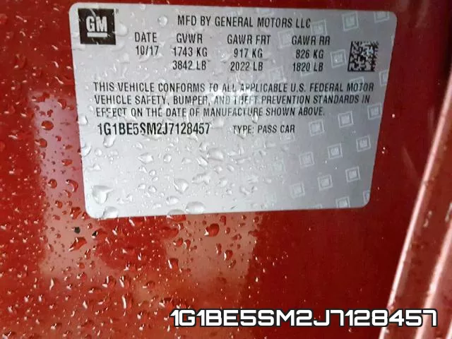 1G1BE5SM2J7128457 фото 2