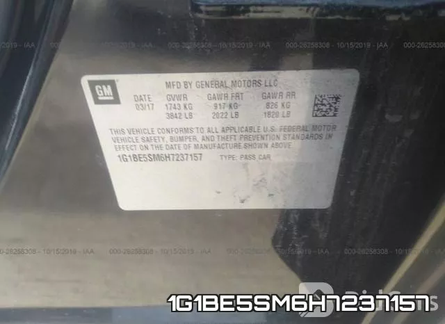 1G1BE5SM6H7237157 фото 10