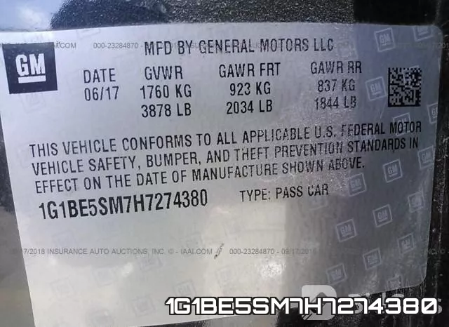 1G1BE5SM7H7274380 фото 10