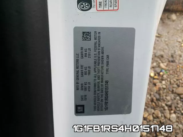 1G1FB1RS4H0151748 фото 2
