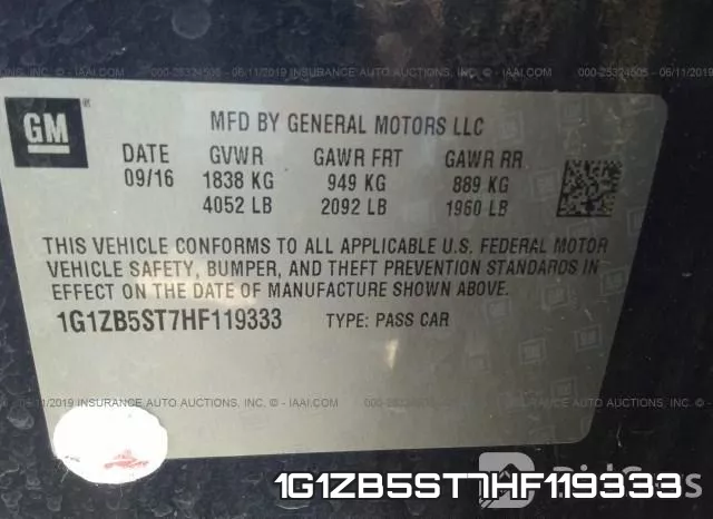 1G1ZB5ST7HF119333 фото 10
