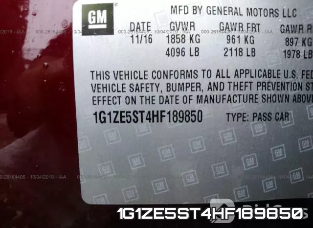 1G1ZE5ST4HF189850 фото 10
