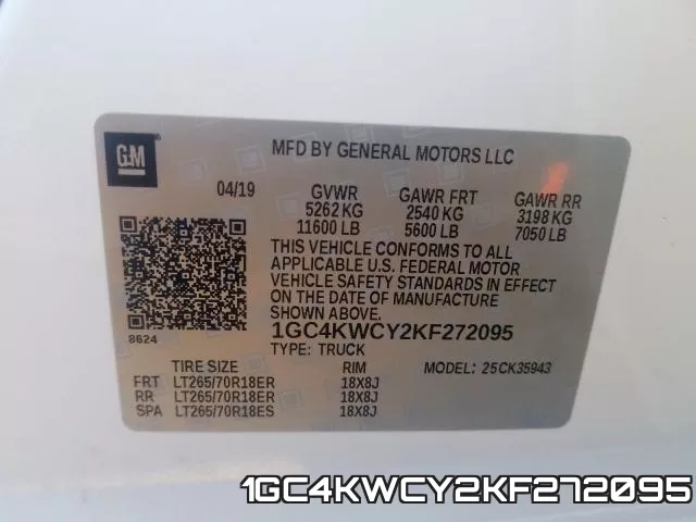 1GC4KWCY2KF272095 фото 2