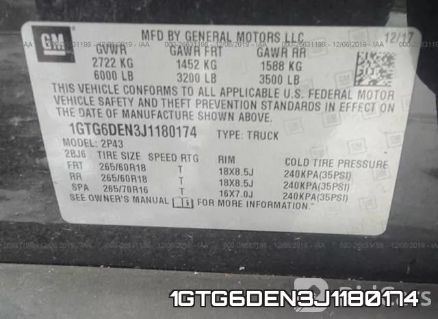 1GTG6DEN3J1180174 фото 10