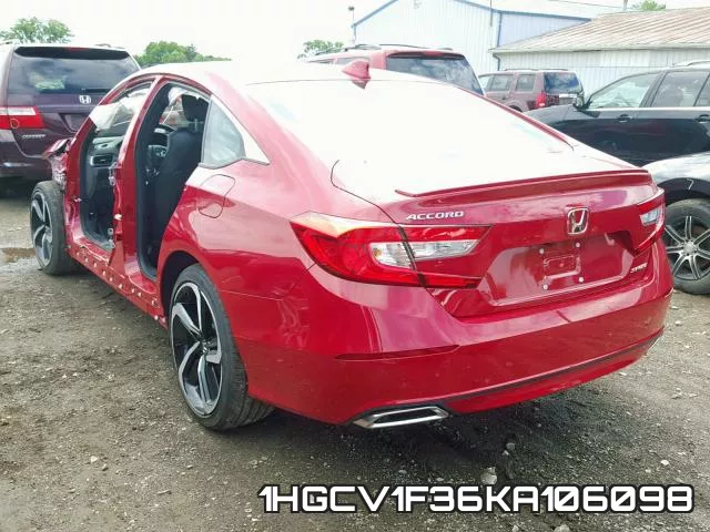 1HGCV1F36KA106098 фото 4