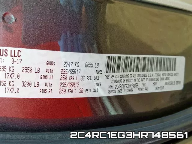 2C4RC1EG3HR748561 фото 2