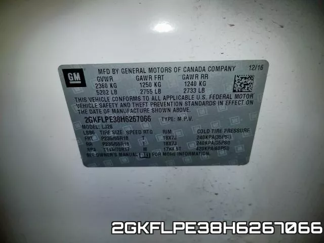 2GKFLPE38H6267066 фото 2