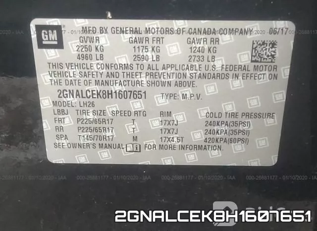 2GNALCEK8H1607651 фото 10