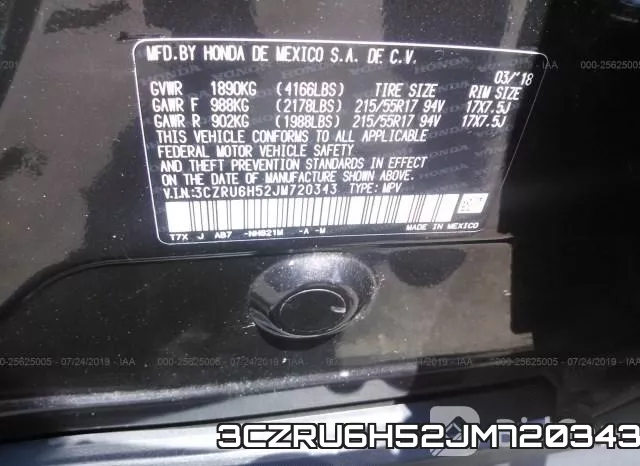 3CZRU6H52JM720343 фото 10
