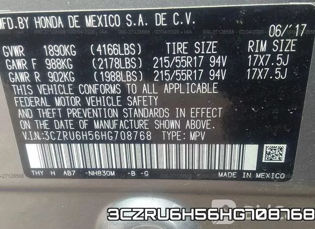 3CZRU6H56HG708768 фото 10