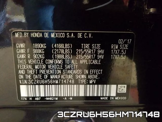 3CZRU6H56HM714748 фото 2