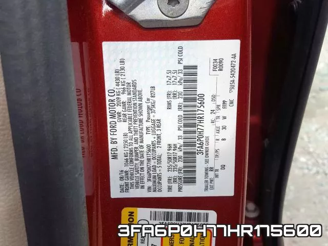3FA6P0H77HR175600 фото 2