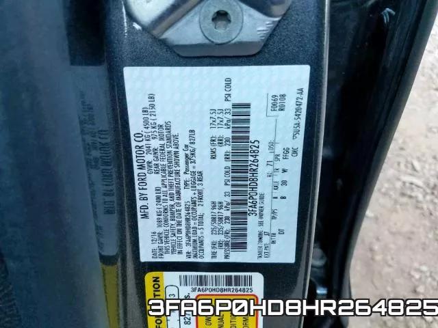3FA6P0HD8HR264825 фото 2