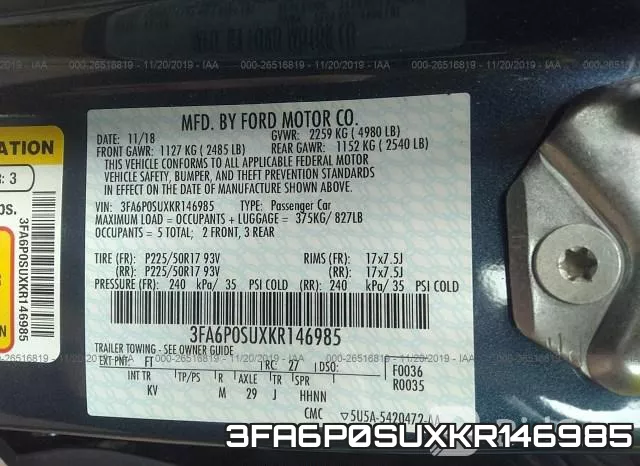 3FA6P0SUXKR146985 фото 10