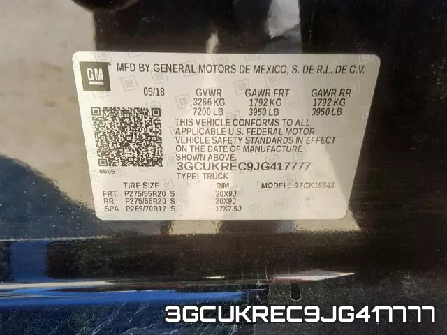 3GCUKREC9JG417777 фото 2