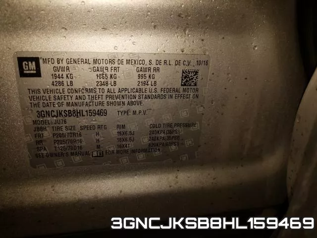 3GNCJKSB8HL159469 фото 2