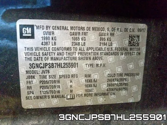 3GNCJPSB7HL255901 фото 2