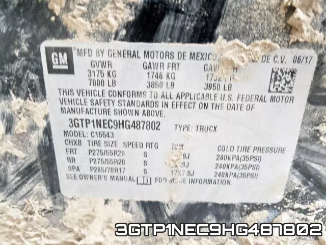 3GTP1NEC9HG487802 фото 2