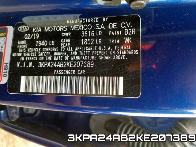 3KPA24AB2KE207389 фото 2