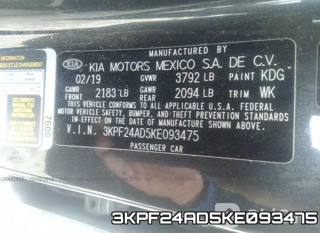 3KPF24AD5KE093475 фото 10