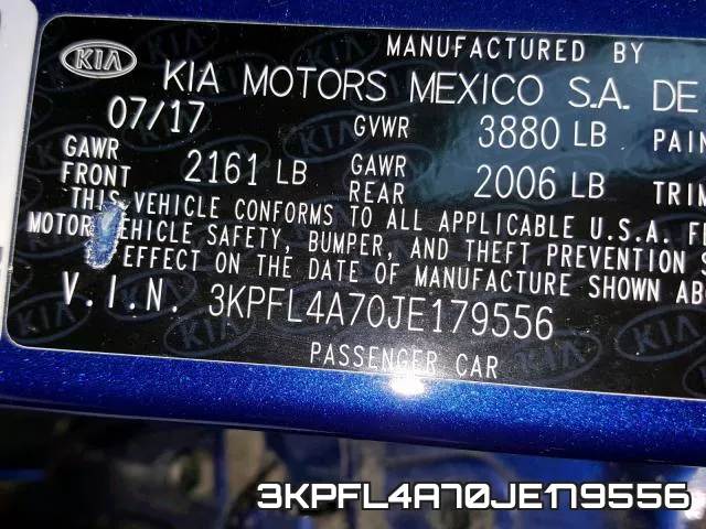 3KPFL4A70JE179556 фото 2