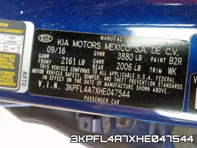 3KPFL4A7XHE047544 фото 2