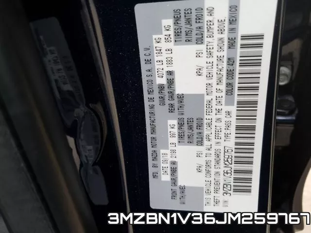 3MZBN1V36JM259767 фото 2