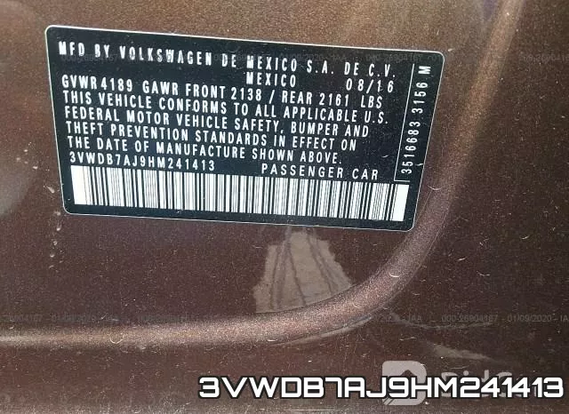 3VWDB7AJ9HM241413 фото 10