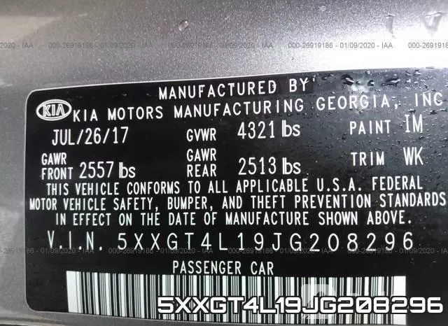 5XXGT4L19JG208296 фото 10