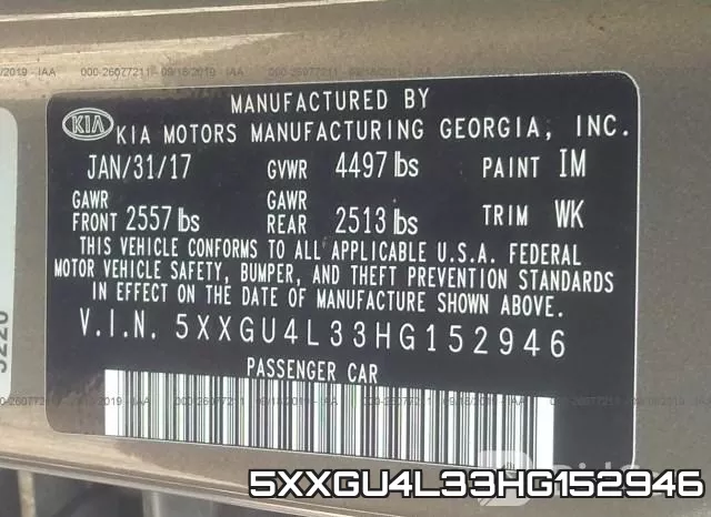 5XXGU4L33HG152946 фото 10