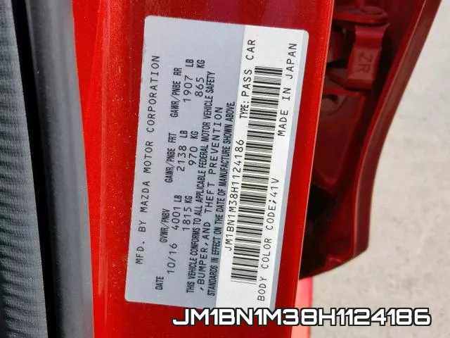 JM1BN1M38H1124186 фото 2