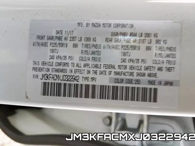 JM3KFACMXJ0322942 фото 2
