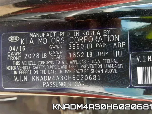 KNADM4A30H6020681 фото 2