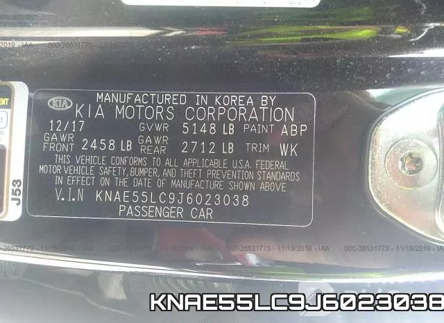 KNAE55LC9J6023038 фото 10