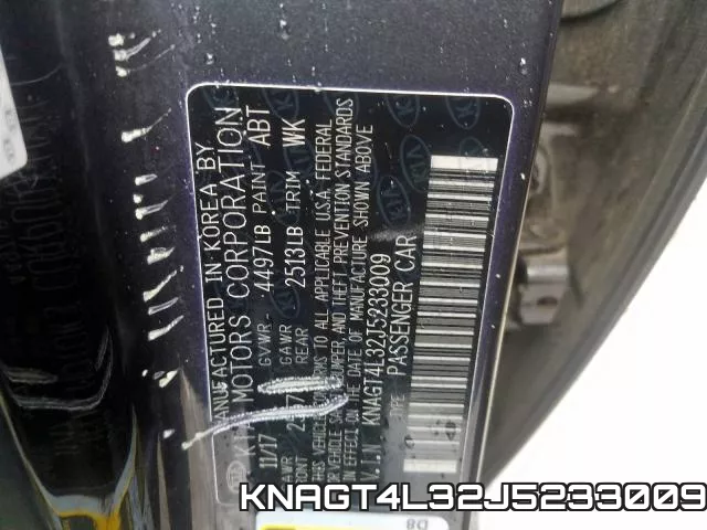 KNAGT4L32J5233009 фото 2
