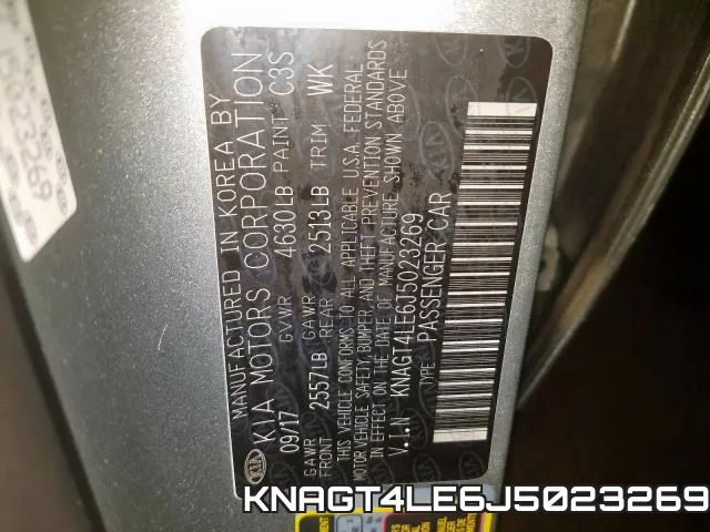 KNAGT4LE6J5023269 фото 2