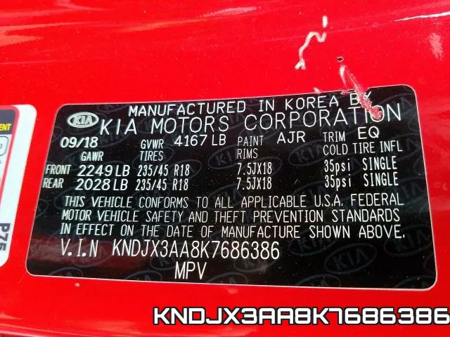KNDJX3AA8K7686386 фото 2