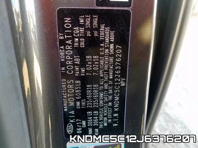 KNDMC5C12J6376207 фото 2