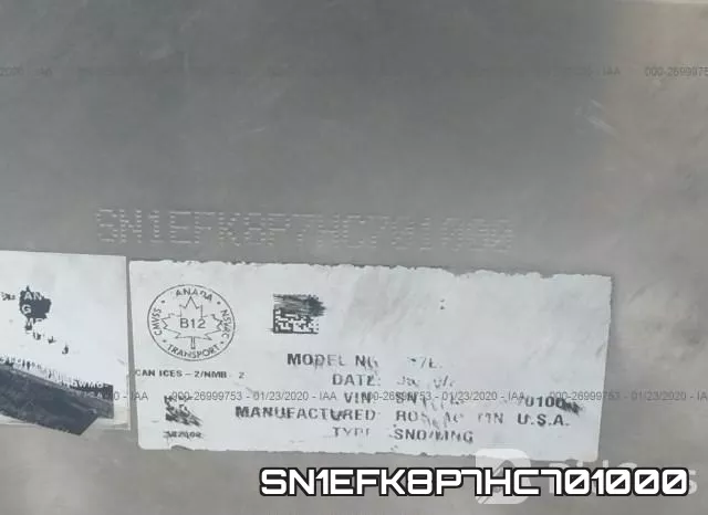 SN1EFK8P7HC701000 фото 10