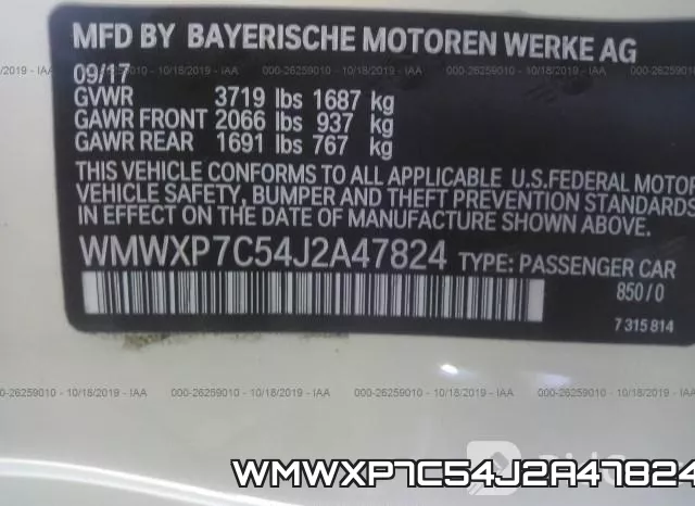 WMWXP7C54J2A47824 фото 10