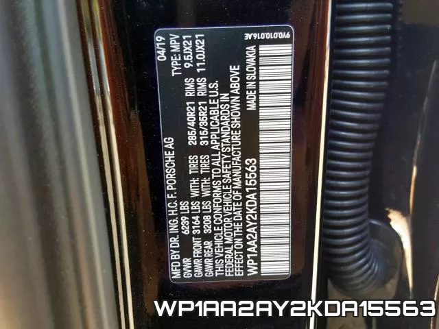 WP1AA2AY2KDA15563 фото 2