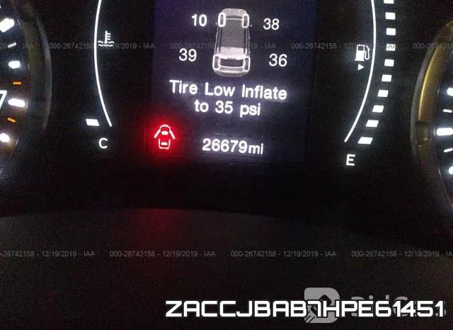 ZACCJBAB7HPE61451 фото 8
